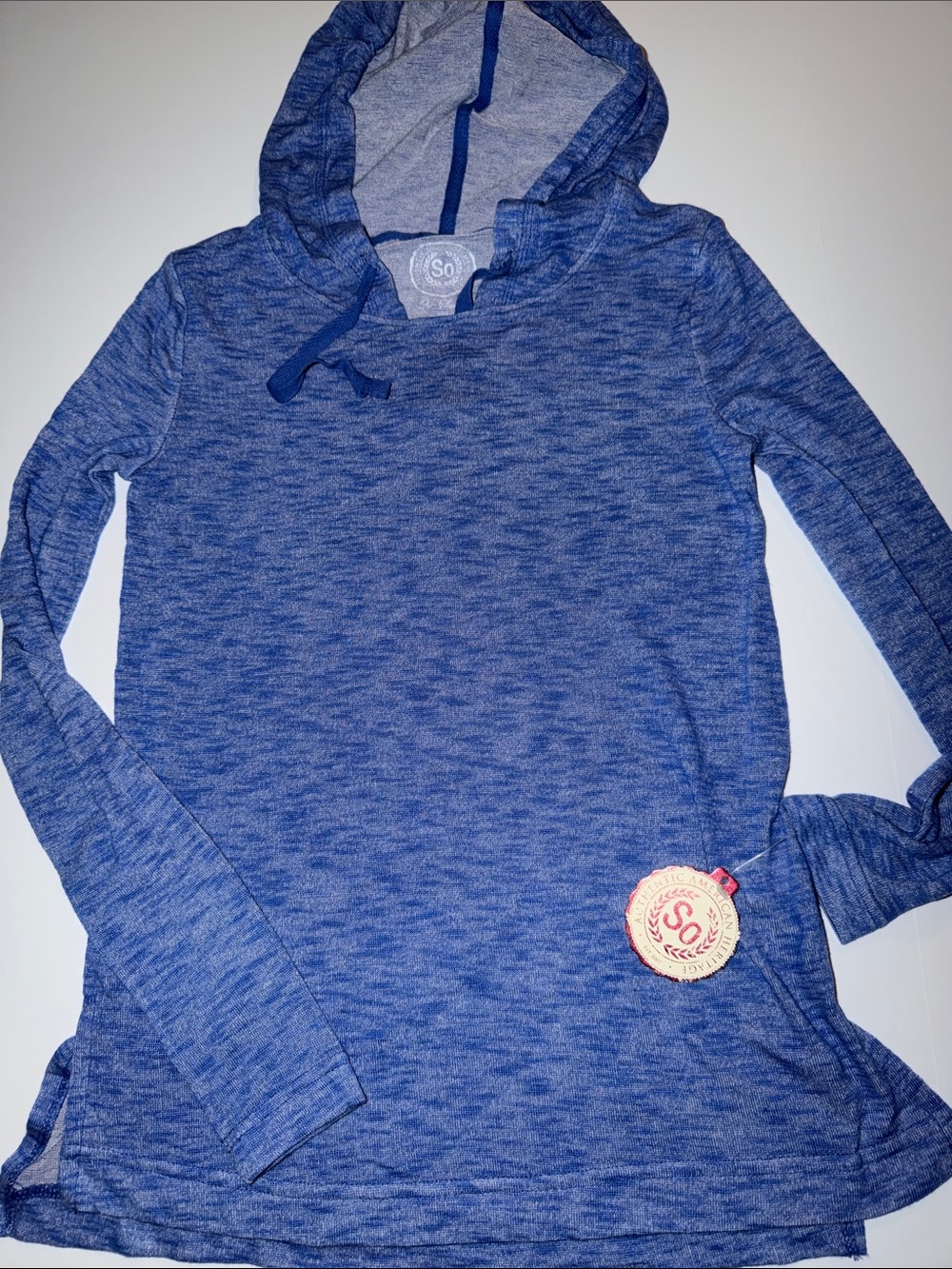 SO long sleeve hooded tee